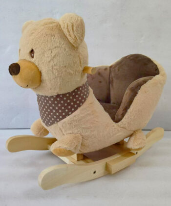 Bruno Cozy Bear Rocker – Brown Plush Rocking Bear for Toddlers