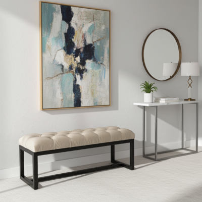 The custome made bench Yvonne Fitzgerald