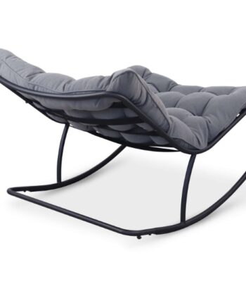 Mexico Rocking Lounge Chair –  Outdoor Rocker with Cushions and Metal Frame