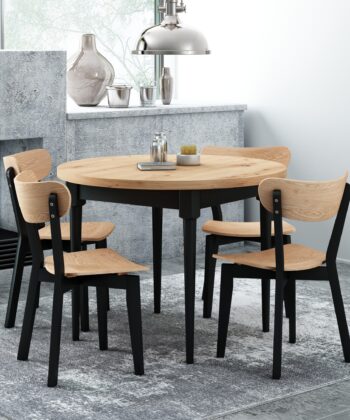 Modern Dining Chair – Beech Legs with White Oak Plywood