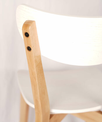 Modern Dining Chair – Beech Legs with White Oak Plywood