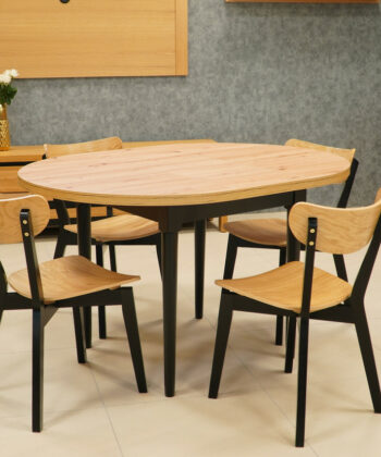 Modern Dining Chair – Beech Legs with White Oak Plywood
