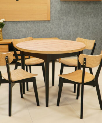 Modern Dining Chair – Beech Legs with White Oak Plywood