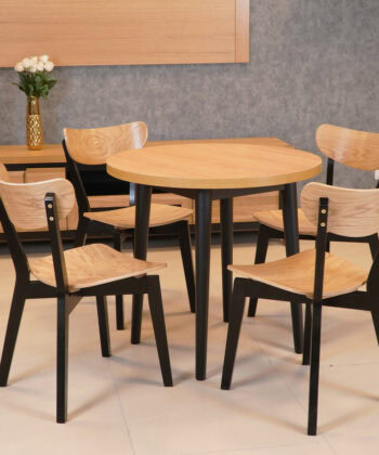 Modern Dining Chair – Beech Legs with White Oak Plywood