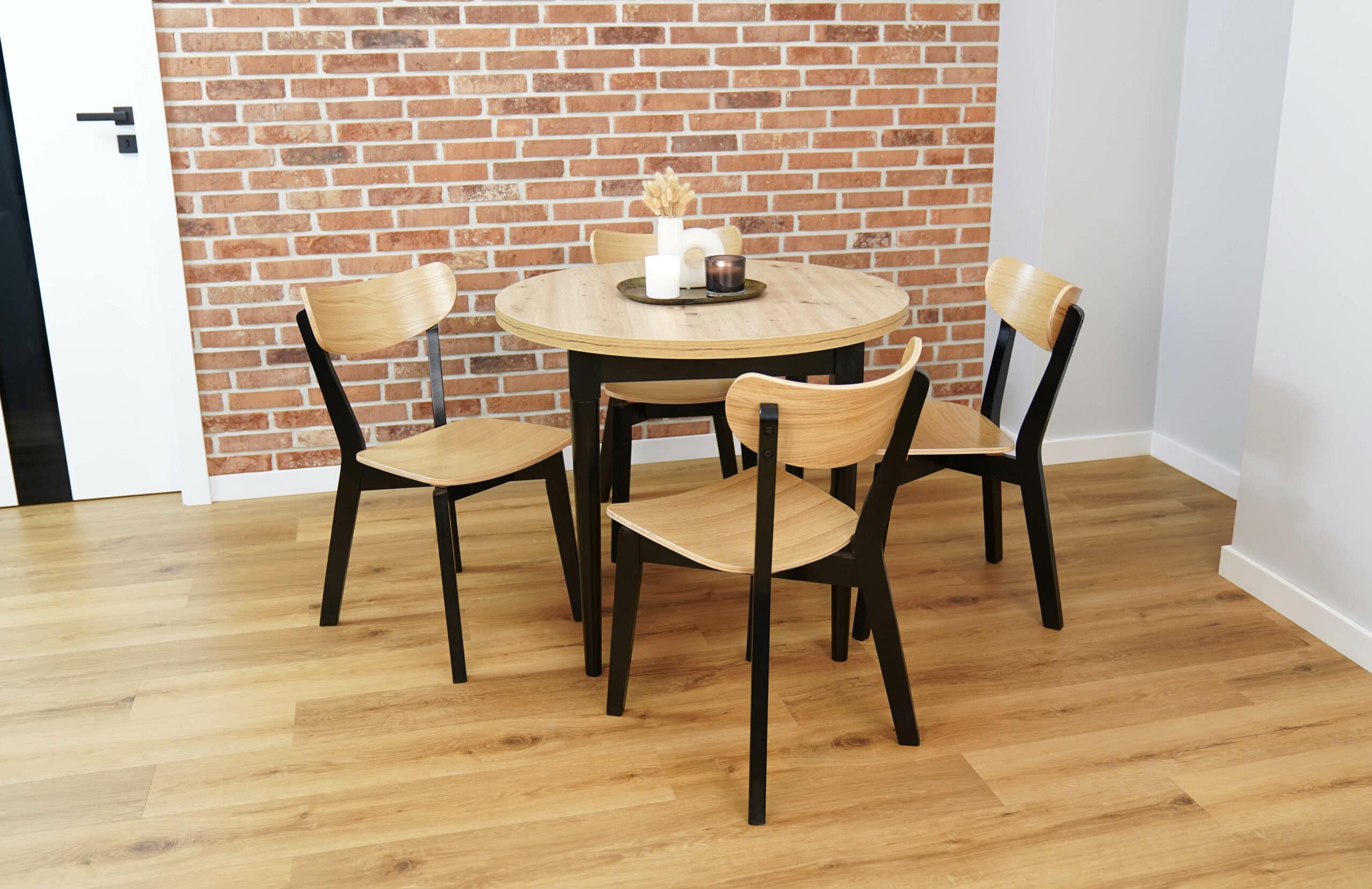 Modern Dining Chair – Beech Legs with White Oak Plywood