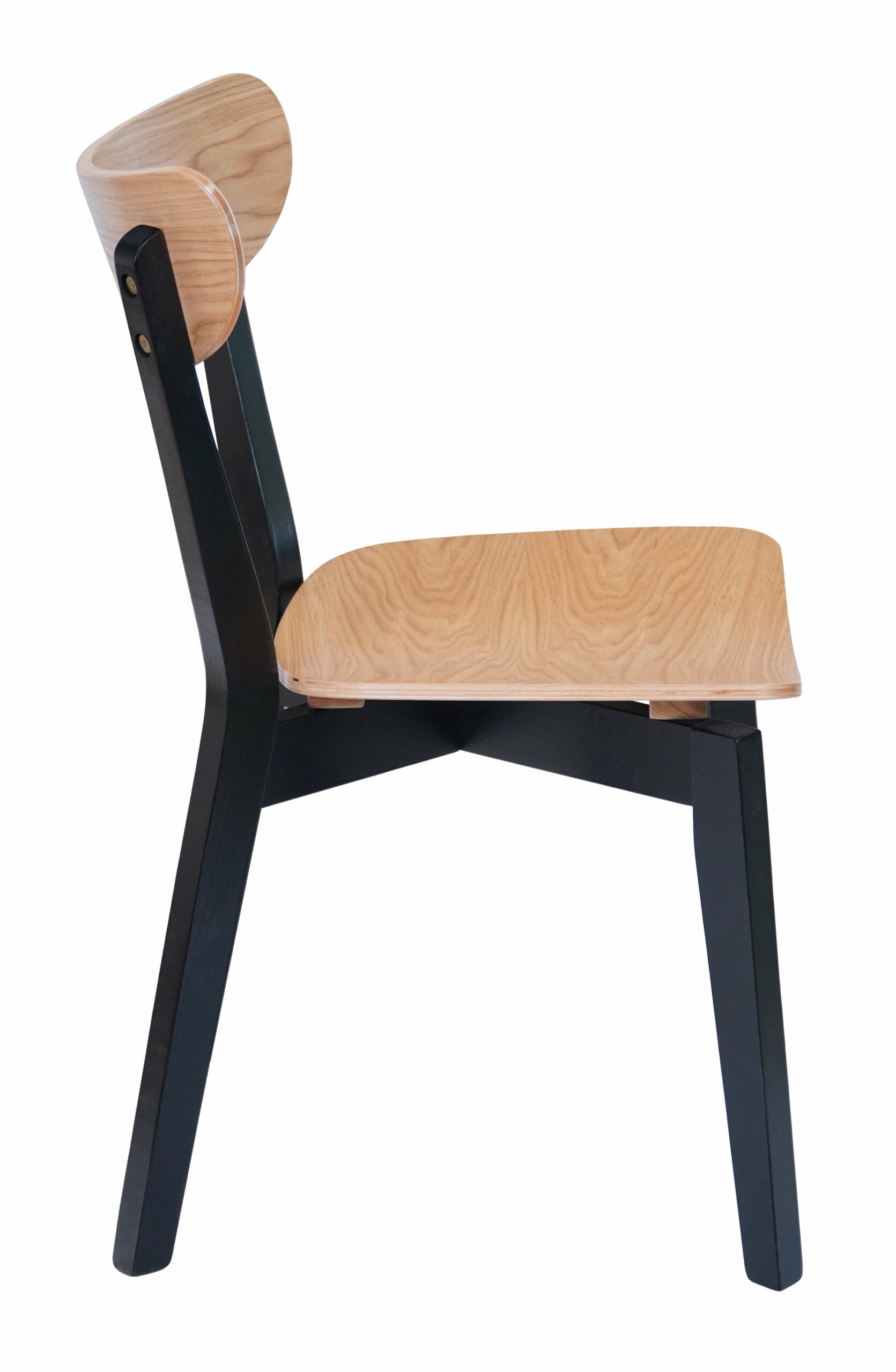 Modern Dining Chair – Beech Legs with White Oak Plywood