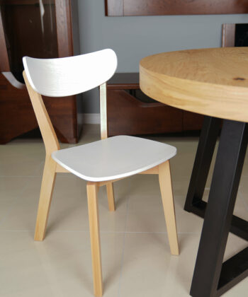 Modern Dining Chair – Beech Legs with White Oak Plywood
