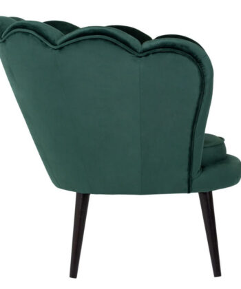 Navy Pearl Shell Lounge Chair – Glamour Velvet Muszelka Armchair