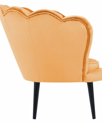 Navy Pearl Shell Lounge Chair – Glamour Velvet Muszelka Armchair
