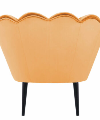 Navy Pearl Shell Lounge Chair – Glamour Velvet Muszelka Armchair