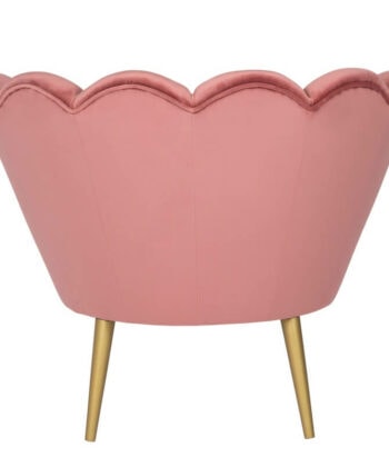 Navy Pearl Shell Lounge Chair – Glamour Velvet Muszelka Armchair