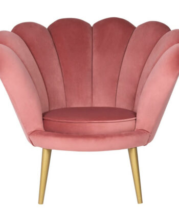 Navy Pearl Shell Lounge Chair – Glamour Velvet Muszelka Armchair