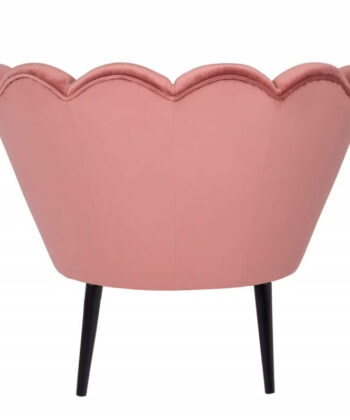 Navy Pearl Shell Lounge Chair – Glamour Velvet Muszelka Armchair