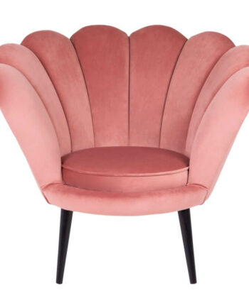 Navy Pearl Shell Lounge Chair – Glamour Velvet Muszelka Armchair