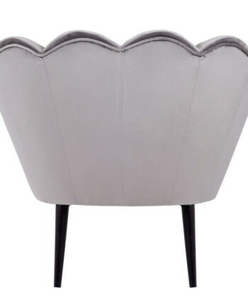 Navy Pearl Shell Lounge Chair – Glamour Velvet Muszelka Armchair