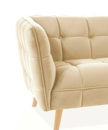 Nordic Dijon Velvet Lounge Chair – Scandinavian Grey Velvet Armchair