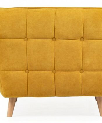 Nordic Dijon Velvet Lounge Chair – Scandinavian Grey Velvet Armchair