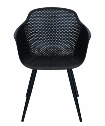 Orte Urban Terrace Chair – Black Polypropylene Armchair