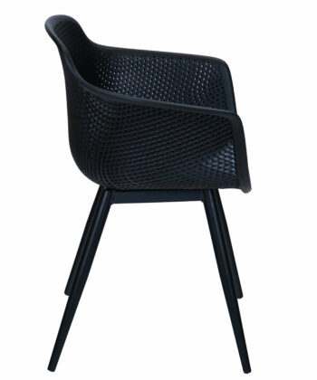 Orte Urban Terrace Chair – Black Polypropylene Armchair