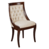 Contour Classic Beech Dining Chair – Tufted Back Upholstered 46x43x91cm