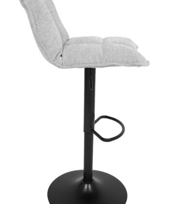 Raven Urban Bar Stool Kos – Dark Grey Chenille Kitchen Counter Chair