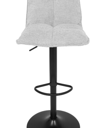 Raven Urban Bar Stool Kos – Dark Grey Chenille Kitchen Counter Chair