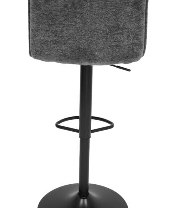 Raven Urban Bar Stool Kos – Dark Grey Chenille Kitchen Counter Chair