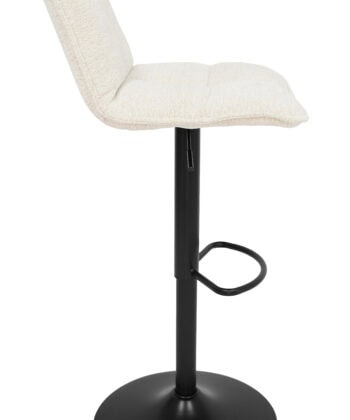 Raven Urban Bar Stool Kos – Dark Grey Chenille Kitchen Counter Chair