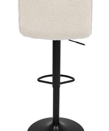 Raven Urban Bar Stool Kos – Dark Grey Chenille Kitchen Counter Chair