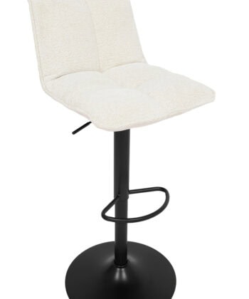 Raven Urban Bar Stool Kos – Dark Grey Chenille Kitchen Counter Chair