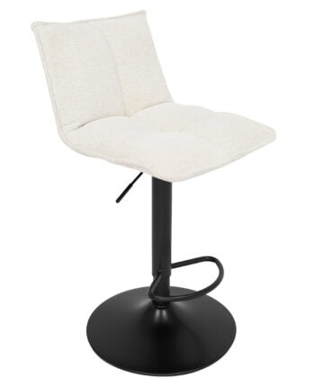 Raven Urban Bar Stool Kos – Dark Grey Chenille Kitchen Counter Chair