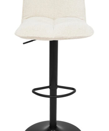 Raven Urban Bar Stool Kos – Dark Grey Chenille Kitchen Counter Chair