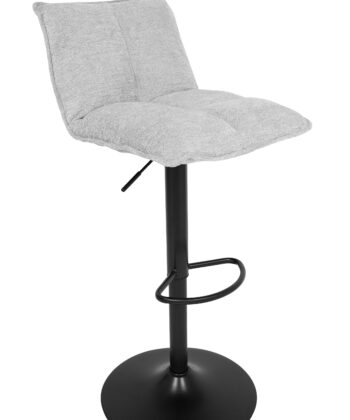 Raven Urban Bar Stool Kos – Dark Grey Chenille Kitchen Counter Chair