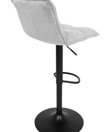 Raven Urban Bar Stool Kos – Dark Grey Chenille Kitchen Counter Chair
