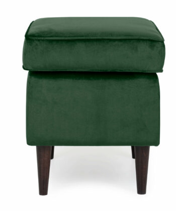 Sapphire Crown Tufted Wingback – Navy Velvet Button-Tufted Lounge Chair