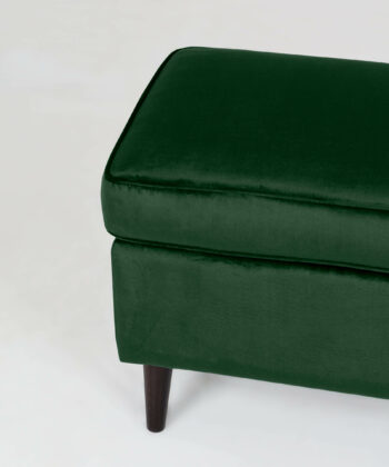 Sapphire Crown Tufted Wingback – Navy Velvet Button-Tufted Lounge Chair