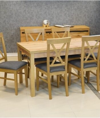 Wotan Ridge Extendable Dining Table – Light Oak 120x70+40cm Beech Legs