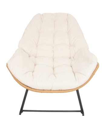 Travis Grey Rattan Rocking Chair – Garden, Terrace and Living Room Relax Seat