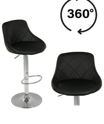 Verdant Orbit Swivel Stool – Bottle Green Velvet Bar Counter Chair