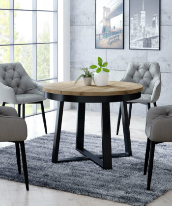 Vitos Black Velvet Dining Chair