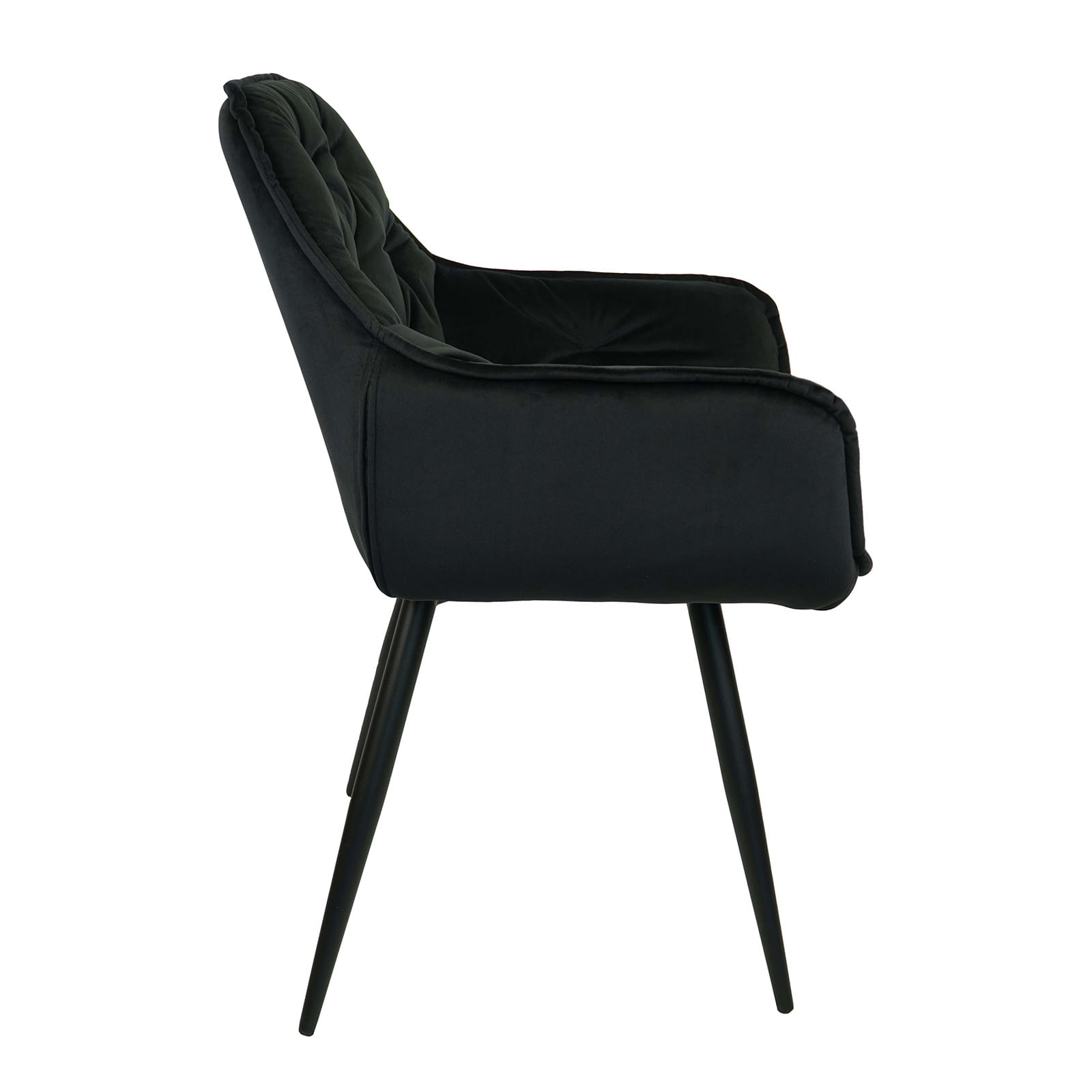 Vitos Black Velvet Dining Chair