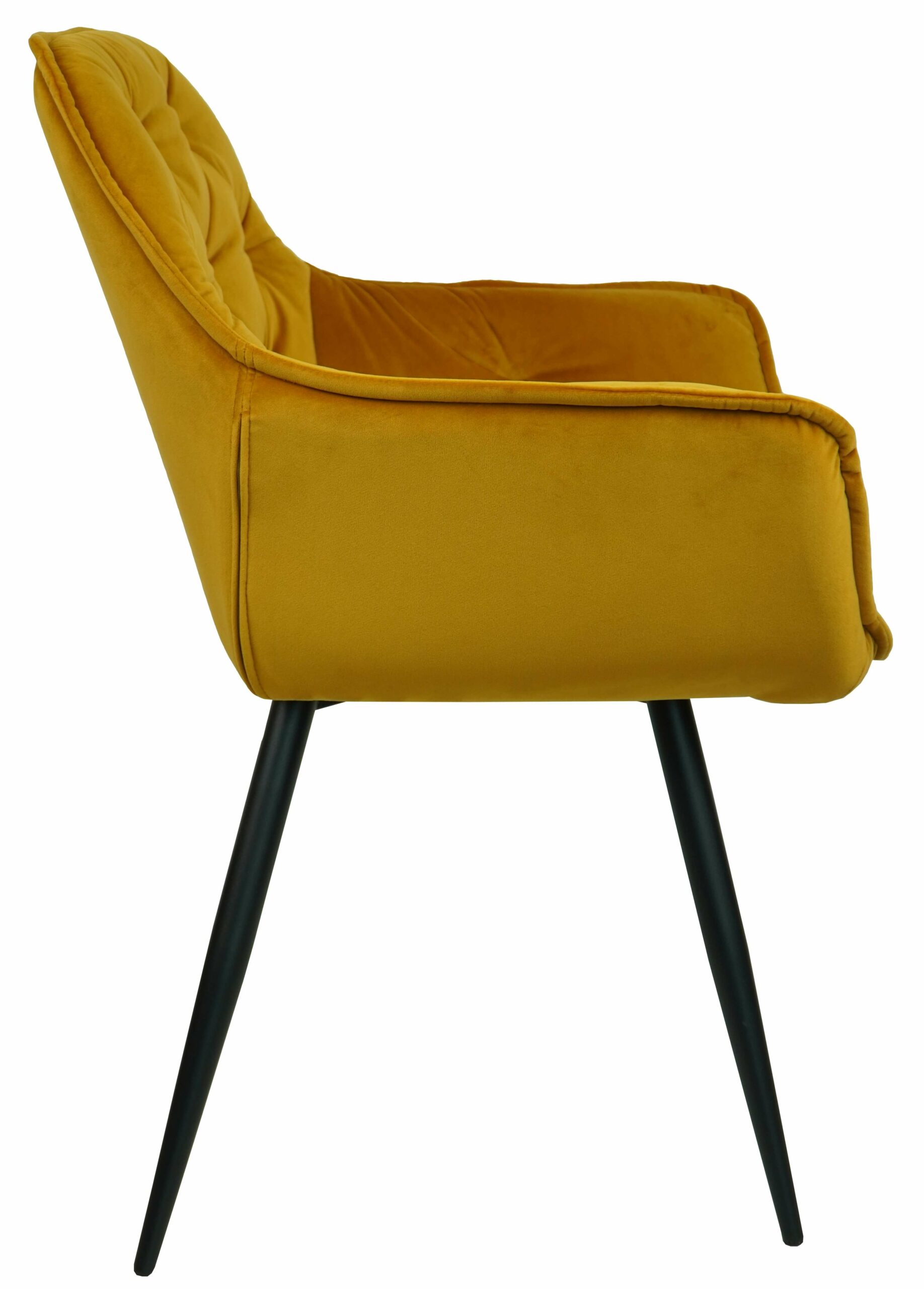 Vitos Black Velvet Dining Chair