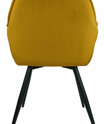 Vitos Black Velvet Dining Chair