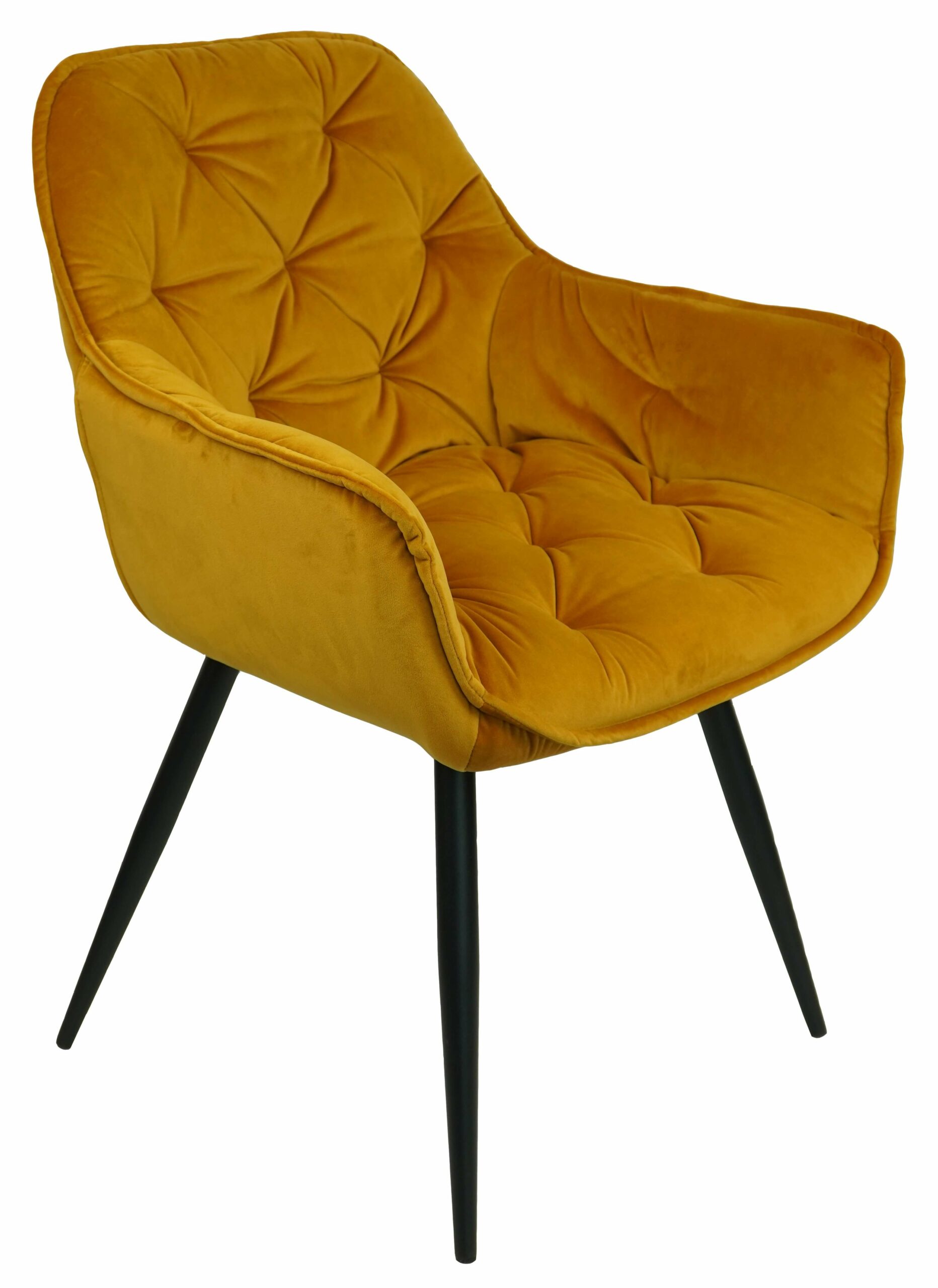 Vitos Black Velvet Dining Chair