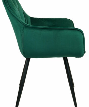 Vitos Black Velvet Dining Chair