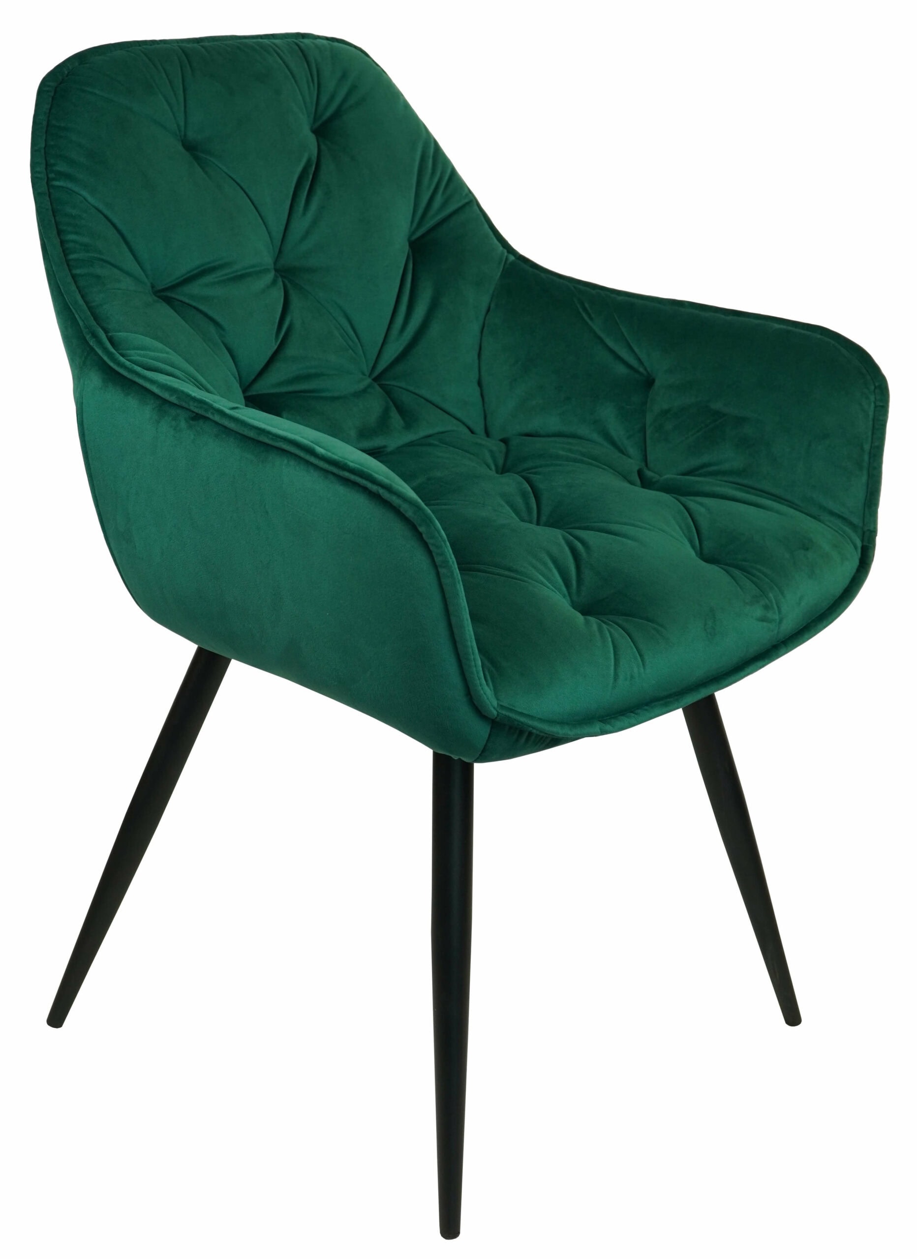Vitos Black Velvet Dining Chair