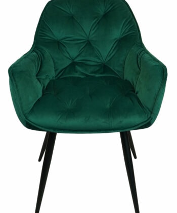 Vitos Black Velvet Dining Chair
