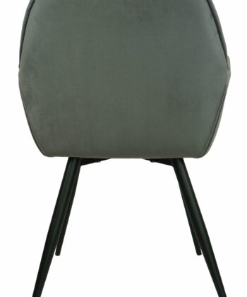Vitos Black Velvet Dining Chair