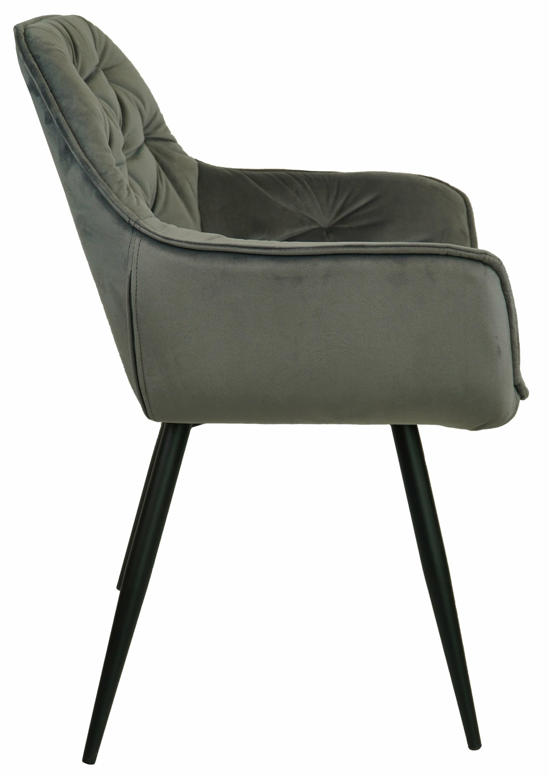 Vitos Black Velvet Dining Chair