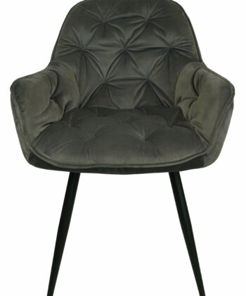 Vitos Black Velvet Dining Chair